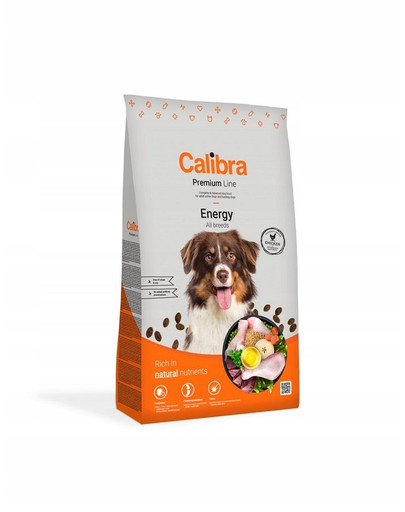 CALIBRA Dog Premium Line Energy 12 kg Energia