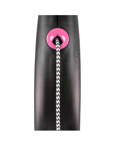 FLEXI Black Design M juhtmestik 5 m roosa automaatne juhtmestik