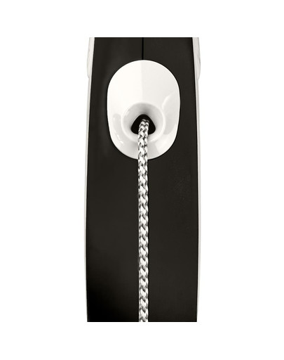 FLEXI New Comfort S Cord 8 m must automaatne jalutusrihm