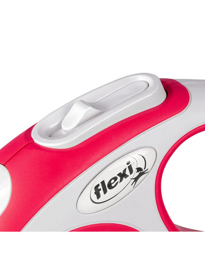 FLEXI New Comfort XS Tape 3 m punane automaatne jalutusrihm