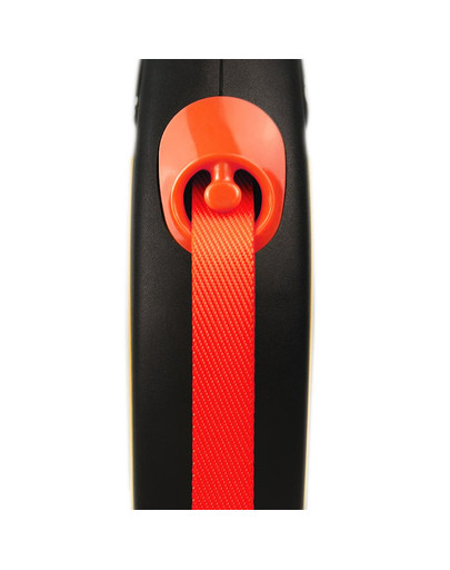 FLEXI New Neon M Tape 5 m oranž automaatne jalutusrihm