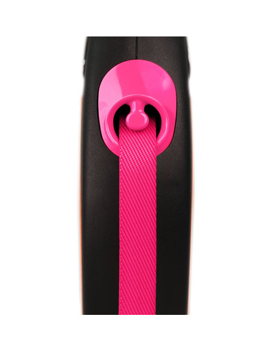 FLEXI New Neon M Tape 5 m pink automaatne jalutusrihm