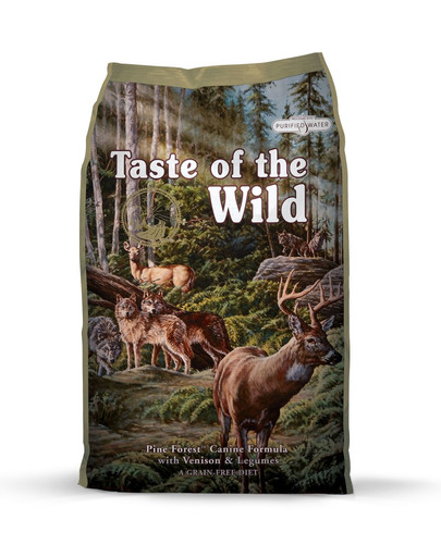 Taste Of The Wild Pine Forest 2 kg Teraviljavaba täistoit igas eluetapis kutsikate ja koerte jaoks.