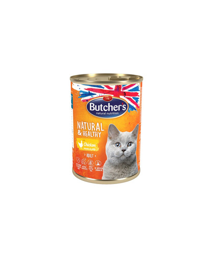 BUTCHER'S Natural&Healthy Cat kanalihatükkidega tarrendis 400 g