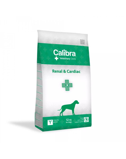 CALIBRA Veterinary Diet Dog  Neeru- ja südamepuudulikkusega 12 kg