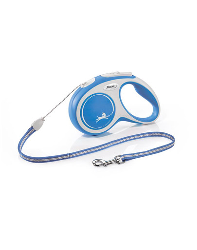 FLEXI New Comfort S Cord 5 m sinine automaatne jalutusrihm
