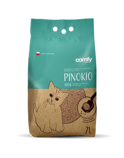 Comfy Pinokio sušokantis medžio drožlių kraikas 35 l (5x7 l)