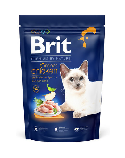 BRIT Cat Premium by Nature Indoor  chicken   kanalihaga  300 g
