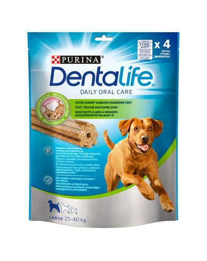 PURINA Dentalife Large 142 г (4 шт.) лакомства для взрослых собак крупных пород