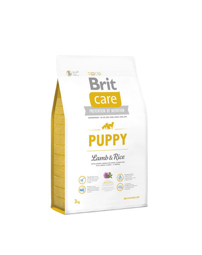 Brit Care Puppy Lamb & Rice 3 kg Täistoit kutsikatele ja noortele koertele kõikidest tõugudest lambalihaga ja riisiga
