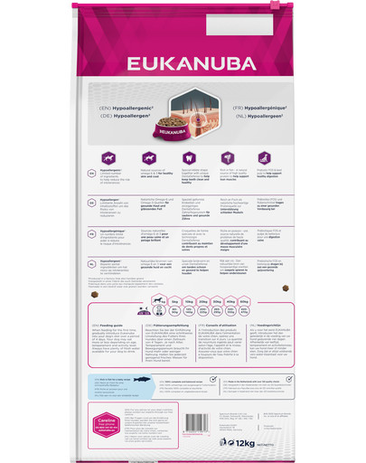 Eukanuba Daily Care Adult Sensitive Skin All Breeds 12 kg