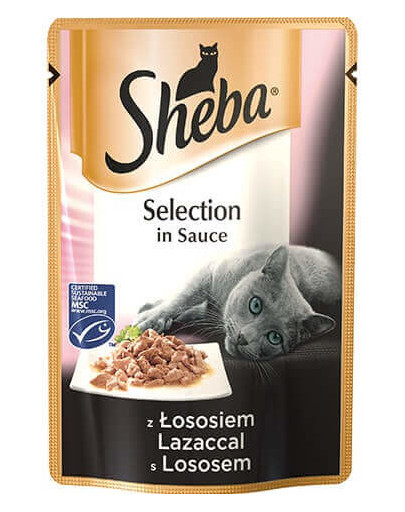 SHEBA Cuisine konservai su lašiša padaže 85 g