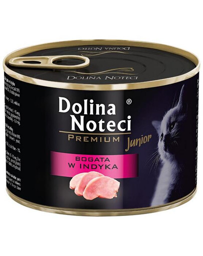 DOLINA NOTECI Premium Junior Bogata toit kassipoegadele kalkuniga 185 g