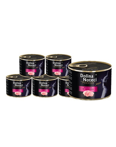 DOLINA NOTECI Premium Junior Bogata w indyka karma dla kociąt 12x185 g