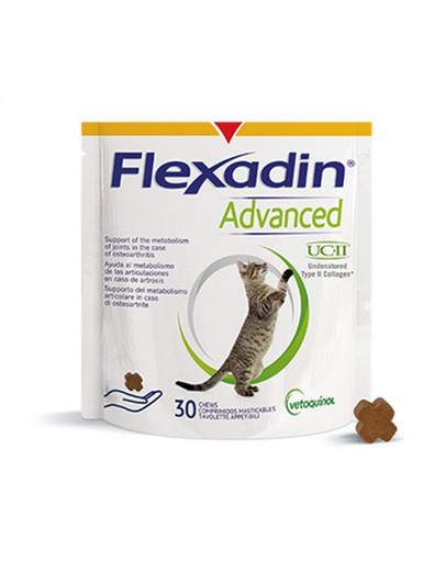 VETOQUINOL Flexadin advanced cat 30 hammustust liigeseid tugevdav valem kassidele