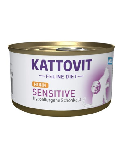 KATTOVIT Feline Diet SENSITIVE Tundlikele kanalihaga 85g