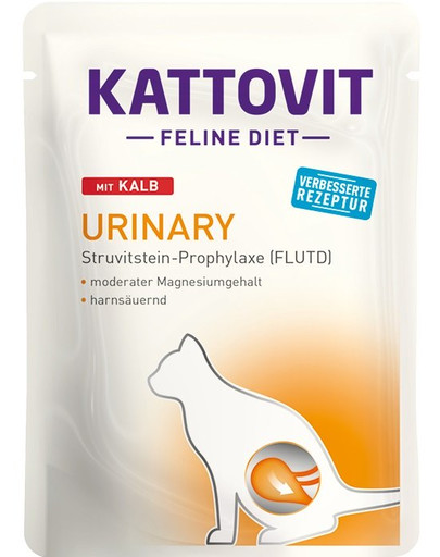 KATTOVIT Feline Diet URINARY  vasikaliha kuseteede jaoks 85 g
