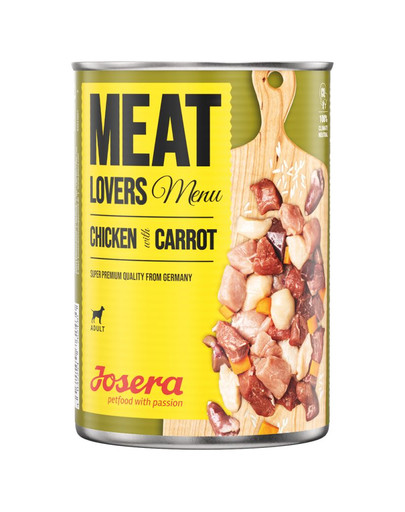 JOSERA Meatlovers Menüü Kana porgandiga 6x400 g