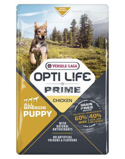 VERSELE-LAGA Opti Life Prime Puppy Chicken 2,5 kg  kanalihaga teraviljavaba