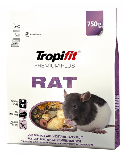 TROPIFIT Premium Plus RAT rottidele 750 g
