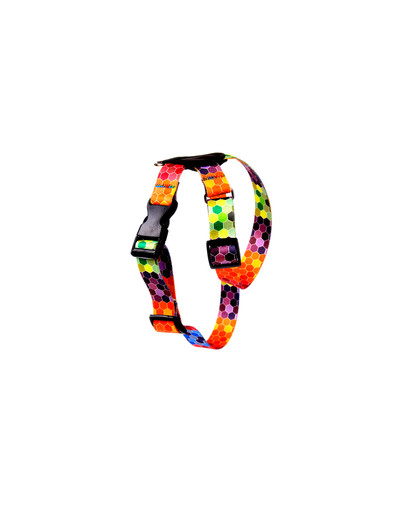 FERA Octagon Mustriline koerarihm 25 mm (40-60 cm)