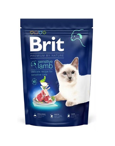BRIT Cat Premium by Nature Sensitive lamb Tundlikule kassidele lambalihaga 300 g