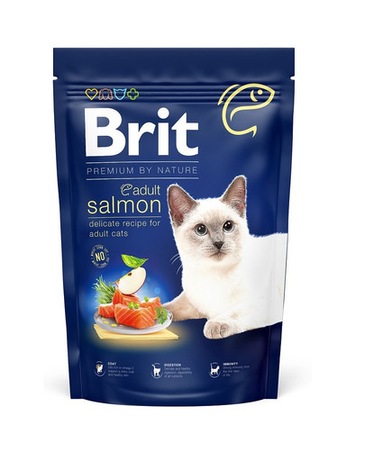 BRIT Cat Premium by Nature Adult salmon      lõhega  300 g
