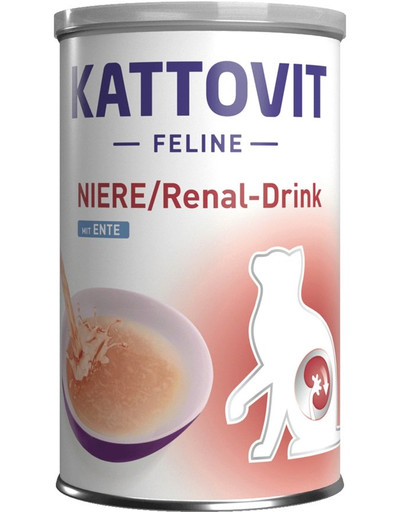 KATTOVIT Cat Diet Drinks Niere/Renal Drink z kaczką 135 ml