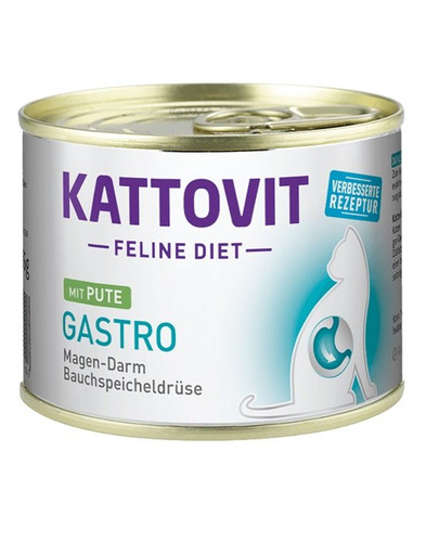 KATTOVIT Feline Diet Gastro kalkuniliha 185 g
