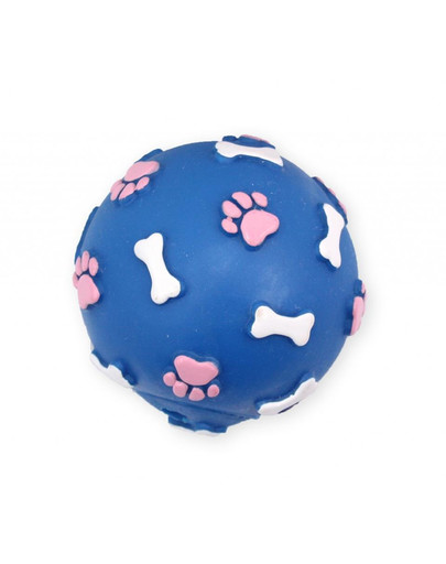 PET NOVA DOG LIFE STYLE käpa- ja luumustriga pall 9cm sinine