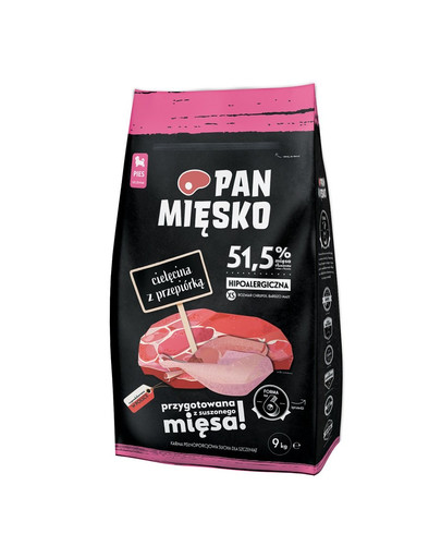 PAN MEAT Vasikaliha vutiga minitõugudele 9 kg