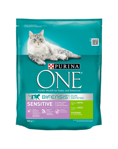 PURINA ONE  SENSITIVE  kalkuni- ja riisirikas 800 g