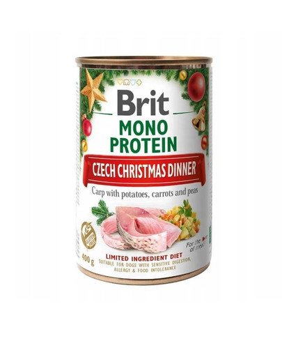 BRIT Monoproteiini jõulupõhine õhtusöök Karp 400 g