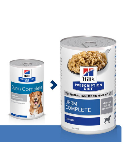 HILL'S Prescription Diet Canine Derm Complete 370 g allergilistele koertele