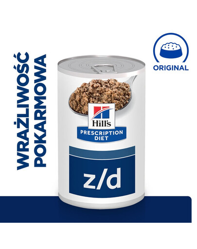 HILL'S Prescription Diet Canine z/d 370 g toidutalumatuse korral