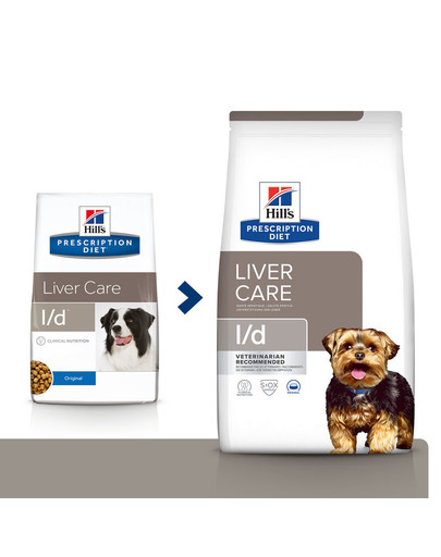 HILL'S Prescription Diet Canine l/d 4 kg toit maksahaigusega koertele
