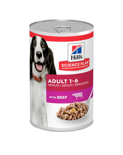 HILL'S Science Plan Canine Adult Beef 370 g täiskasvanud veiselihaga koertele