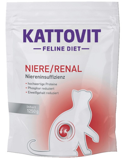 KATTOVIT Feline Diet NIERE/RENTAL 1.25kg kassitoit neeruprobleemide korral