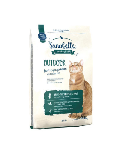 BOSCH Sanabelle outdoor 10 kg täistoit täiskasvanud kassidele (üle 12 kuu vanused), kes veedavad suurema osa oma ajast õues.