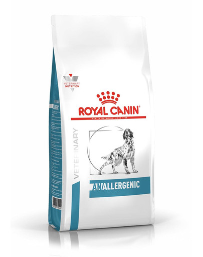 ROYAL CANIN Dog anallergenic 16 kg kuivtoit täiskasvanud koertele, kellel on toiduallergia koos dermatoloogiliste ja/või seedetrakti sümptomitega.