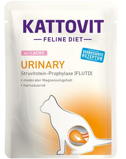 KATTOVIT Feline Diet Urinary lõhega 24 x 85 g Struviitkivide kordumise vähendamiseks