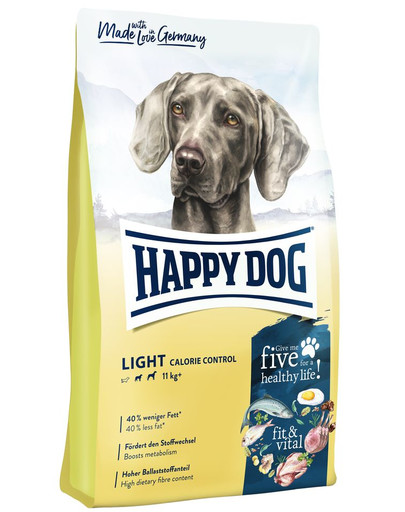 HAPPY DOG Supreme Fit & Vital Light Calorie Control 24 kg (2 x 12 kg) koertele kõikidest tõugudest, kes on ülekaalulised