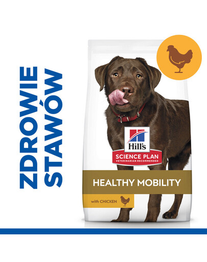 HILL'S Science Plan Canine Adult Healthy Mobility Large breed Chicken 14 kg suurte tõugude koeratoit, mis toetab liigeseid