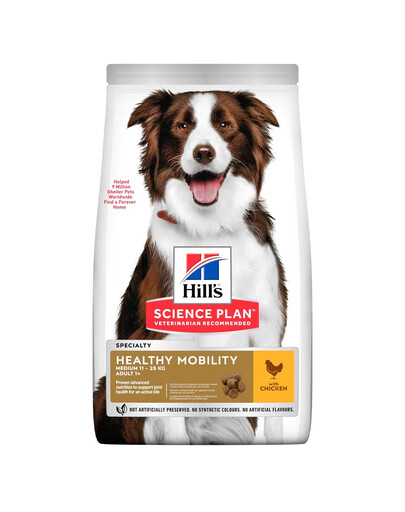 HILL'S Science Plan Canine Adult Healthy Mobility Medium Kanalihaga koeratoit liigesetoetus 28 kg (2x14 kg)