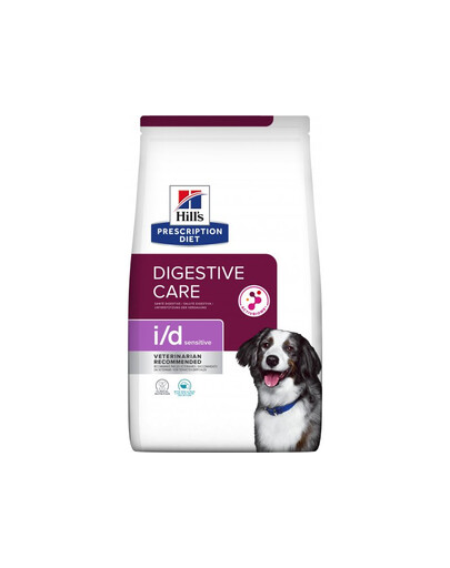 HILL'S Prescription Diet Sensitive i/d Activ Biome Canine Muna ja riis 24 (2 x 12 kg) Kuivtoit toidutalumatuse ja seedehäiretega koertele.