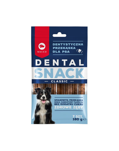 MACED Dental Snack Classic 180 g Maiuspala hammastele.