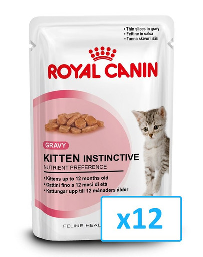 ROYAL CANIN Kitten Instinctive 24 x 85 g märgtoit kastmes kuni 12 kuu vanustele kassipoegadele