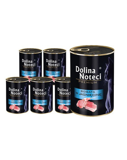 DOLINA NOTECI Premium lambaliharikas täiskasvanud kassidele 12x400 g