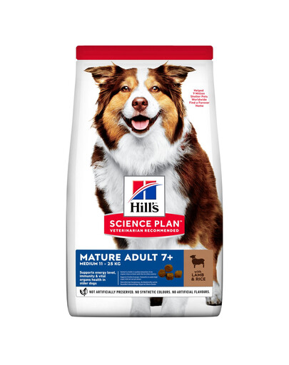 HILL'S Science Plan Canine Mature Adult Lambaliha ja riis vanematele koertele 28kg (2x14kg)