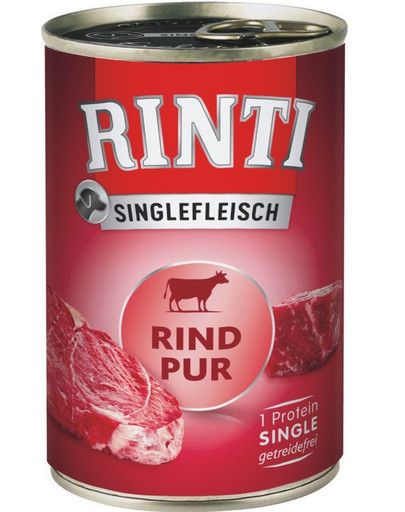 RINTI Singlefleisch Beef Pure Monoproteiinne veiseliha 12 x 800 g